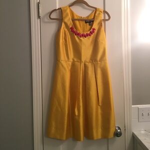 Miss Sixty Yellow Midi Dress